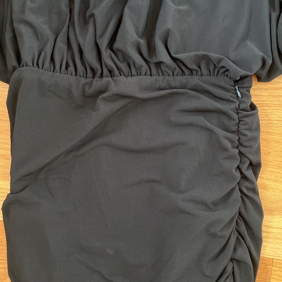 Boston Proper XS Black Dress With Gold Details and Slits on the Arms - Picture 5 of 7